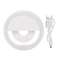 Miniatyrbillede 2 af 5: Mini Selfie Ring Light Nat Selfie Forbedrende Supplerende Skønhedslampe til Livestream