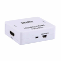 Miniatyrbilde 1 av 5: ABS Multifunksjon HDMI TIL HDMI Audio Splitter Dekoder Konverter for TV Lydsystem Hvit