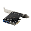 Miniatyrbillede 3 af 4: PCI-E til USB 3.0 Udvidelseskort 19-Pin Konverter Ekstern 2 Port USB 3.0 Dobbelt USB 3.0 interface Til PC Desktop
