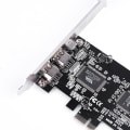Miniatyrbillede 3 af 5: PCI-E PCI Express FireWire 1394a IEEE 1394 Controller Kort med Firewire Kabel
