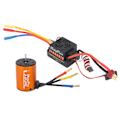 Miniatyrbillede 2 af 5: 3650 4300KV Børsteløs Motor 60A ESC Opgraderingsdele Tilbehør til 1/10 RC Bilmodel
