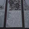 Miniatyrbilde 3 av 5: 3 stk. Plast Pregefolder DIY Kortlaging Scrapbooking Preget Mal Papirhåndverktøy