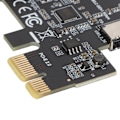 Pikkukuva 4 / 5: USB3.2 PCI E -lisäkortti keraamisilla kondensaattoreilla, kaksoissuojaus, nopea tiedonsiirtonopeus, PCI E - Type E -lisäkortti PC:lle, musta