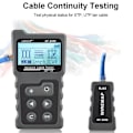 Miniatyrbilde 4 av 5: Multifunksjonell LCD Nettverkskabeltester Ledningstracker PoE-sjekker Inline PoE Spenning- og Strømtester med Kabeltester med Lysfunksjon