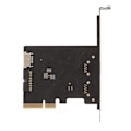 Miniatyrbild 4 av 5: PCIe Typ C-kort 10 Gbps Hög Hastighet Guldpläterade Stift Front Typ E PCIE USB3.2 Utbyggnadskort för Stationär Dator