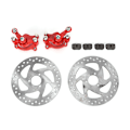 Miniatyrbilde 2 av 5: 140mm Gass Bakre Skivebremse Caliper Pad Sett Passer for Elektrisk Scooter ATV 49CC