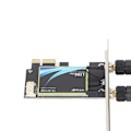 Miniatyrbillede 5 af 5: WiFi Adapter PCI E DualBand 2.4/5GHz 300/867Mbps Trådløs Connector til PC Desktop