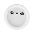 Miniatyrbillede 4 af 5: 100 stk. Badge Bagside Dækplade Blik Plastik Base Undgå Rust Fast DIY Badge Værktøj til Julefødselsdagsgaver 58mm 100 stk.