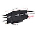 Miniatyrbillede 3 af 5: 60A Brushless ESC Vandkølet Elektrisk Hastighedsregulator Med 5V/3A UBEC til RC Bådmodel