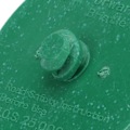 Pikkukuva 5 / 5: 5 cm harjalevy, karkeus, hiomaharjan varsikiinnityslevy, metallin purseiden, ruosteen ja pinnoitteiden poistoon, vihreä