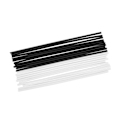 Miniatyrbilde 3 av 5: 20 stk. ABS Gitar Side Dot Posisjonsmarkører 100mm Lengde Hvit Svart