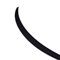 Miniatyrbilde 5 av 5: Bakluke Spoiler Karbonfiberstil Modifikasjon Erstatning for Tesla Model Y 2020-2021
