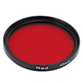 Miniatyrbillede 2 af 5: Kamera Vandtæt Filter Fuld Rød Linse Filter Optisk Glas til Nikon Kamera Linse 49mm
