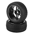 Miniatyrbillede 2 af 5: 2 stk. 1/10 RC Lastbil Gummi Dæk Hjul til ZD Racing On road Bil Blå
