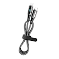 Miniatyrbild 1 av 5: Snabbladdningsdatakabel PD LED Digital Display USB-datakabel för bärbar dator surfplatta telefon 2m Svart
