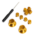 Miniatyrbild 2 av 5: Metallknapp Tummepinne Simulerar Grepp för PS4 Spelkontroll Joystick Ersättning Guld