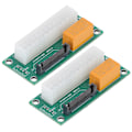 Miniatyrbillede 2 af 5: Dual Strømforsyning Synkroniseringsstarter SATA Interface Dual PSU Adapter 24 Pin Dual Strømstik til BTC Miner