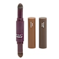 Miniatyrbillede 1 af 5: Hårlinje Pudderstift Root Concealer Engangs Dobbeltsidet Grå Hårfarve Pen Medium Mørkebrun 6g