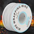 Miniatyrbillede 5 af 5: 1 rulle ledningsvikling enkelt kobbertråd 30AWG kabel 0,25 mm kernediameter (hvid)