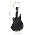 Miniatyrbillede 4 af 5: Bærbar Læder Messing Guitar Plekter Taske Holder Inklusive Plekter Tilbehør (Sort)