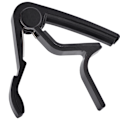 Miniatyrbillede 1 af 4: Bærbar Hurtig Skift Tune Clamp Håndholdt Tuner Capo til Folke Guitar Sort