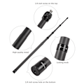 Miniatyrbillede 1 af 5: Camnoon 3 Meter/118 Tommer Bærbar Selfie Stick Teleskopisk Selfie Stand Kulfiber 4 Sektioner med 1/4in Skrue Kompatibel med INSTA360 X2/X3
