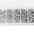 Miniatyrbillede 5 af 5: 200 stk. rustfrit stål dobbelt splitring-konnektor fiskegrej tilbehør