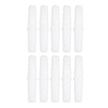 Miniatyrbillede 2 af 5: 10 stk. Plastik Slangefittings Lige Lige Barb Splicer Mender Samling Union Adapter 6-6mm