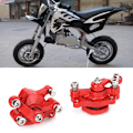 Miniatyrbilde 5 av 5: 140mm Gass Bakre Skivebremse Caliper Pad Sett Passer for Elektrisk Scooter ATV 49CC