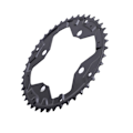 Miniatyrbillede 2 af 5: MTB Racercykler 104BCD Kranksæt Hul Kædering Reparation Kranksæt Kæderinge Tandskive Dele (42T (Stor))