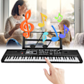 Miniatyrbillede 3 af 4: 61 Tangenter Digitalt Musik Elektronisk Orgel Bærbart Keyboard med Mikrofon til Børn