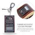 Miniatyrbilde 4 av 4: LCD 5-bånds akustisk gitar preamp EQ LC-5 equalizer tuner piezo pickup