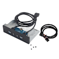 Pikkukuva 3 / 5: USB3.0 AUDIO Levykeaseman etupaneeli 3.5 tuumaa 2 USB3.0 liitäntää mikrofonilla ja audiolla