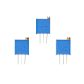 Miniatyrbillede 4 af 5: 50 stk. 3296W 100/200/500/1k/2k/5k/10k/20k/100k/500k Ohm Justerbar Trimmer Modstand