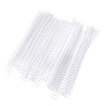 Miniatyrbillede 1 af 5: 20 stk. 30 Huls Løst Blad Plastik Bindingsring Fjeder Spiralringe til A4 Papir 19mm transparent