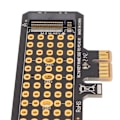 Miniatyrbild 5 av 5: NVMe M.2 till PCIE X1 Riserkort Aluminium Värmeöverföringsdesign Halvhög Baffel NVMe PCIE Adapter för Win för Dator