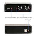 Miniatyrbillede 3 af 5: USB til MIDI Host Guitar Effector MIDI Synthesizer MIDI Generator MIDI Interface Enheder Elektronisk Instrument Udstyr