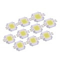 Miniatyrbillede 1 af 5: 10 stk. 10W LED SMD Chip COB DC 9-10V til lampe projektør pærer højeffekt kold hvid