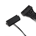 Miniatyrbillede 3 af 5: 24Pin Kabler Synkroniseringsforlængerkabel 3 Strømforsyning PSU Adapter til BitCoin Mining