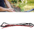 Miniatyrbilde 4 av 5: Nylon Universal Bueutstyr Forsyninger Buestreng Buestrenge for Recurve Bue Longbow Jakt Svart Rød 12 Tråder 70