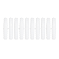 Miniatyrbillede 1 af 5: 10 stk. Plastik Slangefittings Lige Lige Barb Splicer Mender Samling Union Adapter 6-6mm