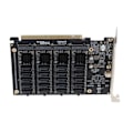 Pikkukuva 1 / 5: PCIE X16 -laajennuskortti DC-virtapiirillä, vakaa toiminta, JMB585-siru, PCIE - SATA 6G -sovitinkortti