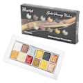 Miniatyrbillede 1 af 5: 12 stk. Akvarelmaling Metallisk Farvesystem Highlight Dimming Akvarelsæt til Kunstmaleri Manicure