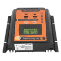 Pikkukuva 1 / 5: 12V/24V 50A PWM&amp;MPPT Lyhyt Versio Aurinkolataussäädin Aurinkopaneelin Akun Säädin Kaksois-USB LCD-Näyttö