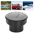 Miniatyrbillede 4 af 5: Universal 2.4 tommer Rund Luftkonditionerings Reservedele Ventilationsudtag til RV Bus Båd Yacht Grå