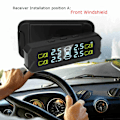 Miniatyrbild 4 av 5: Däcktrycksövervakning LCD-skärm Auto Bakgrundsbelysning Solcellsdriven Däcktrycksövervakningssystem
