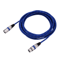 Pikkukuva 2 / 5: XLR Uros-Naaras Liitin Balansoitu 3-nastainen Mikrofoni MIC Audiokaapeli 5 metriä