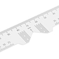 Miniatyrbillede 5 af 5: 5 stk. Oftalmisk PD-lineal, klar datamarkering, glatte kanter, pupildistance-lineal til hospitaler