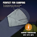 Miniatyrbild 4 av 4: Lixada Sovsäck för Vuxna Lättvikts Vandring Enkel Sovsäck med Packsäck för Utomhusvandring Camping Reseutrustning