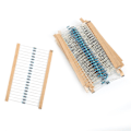 Miniatyrbillede 1 af 5: 600 stk. Lot 1/4W 1% Metalfilmmodstandssæt 10Ω‑1M 30 Værdier Assorterede modstande Hver 20 stk.